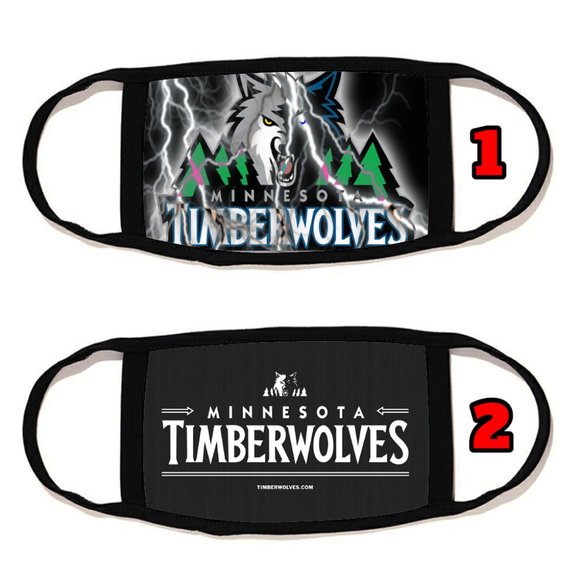 2 PACKS Minnesota Timberwolves face mask